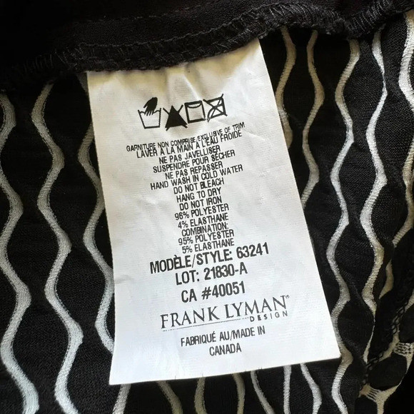 Frank Lyman Fishnet Cowl Neck Pullover - Picture 9 of 9